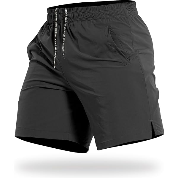 CRZ YOGA Men's Four-Way Stretch Workout Shorts - 7'' Soft